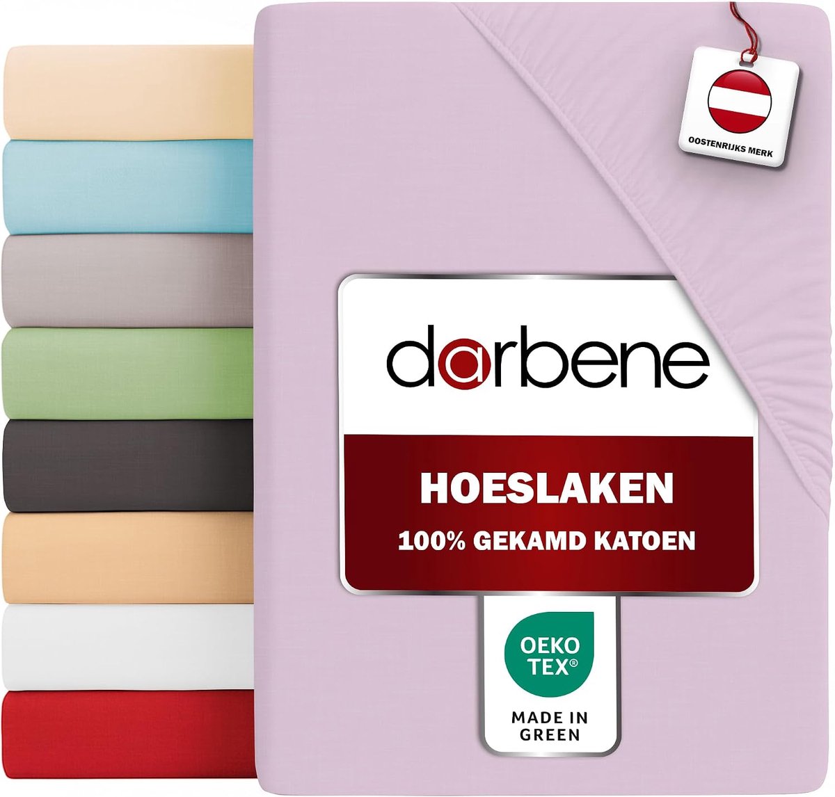 DarBene Fitted sheet – Premium combed cotton – OEKOTEX certificate – Breathable and durable – Suitable for mattresses - ShopVlot
