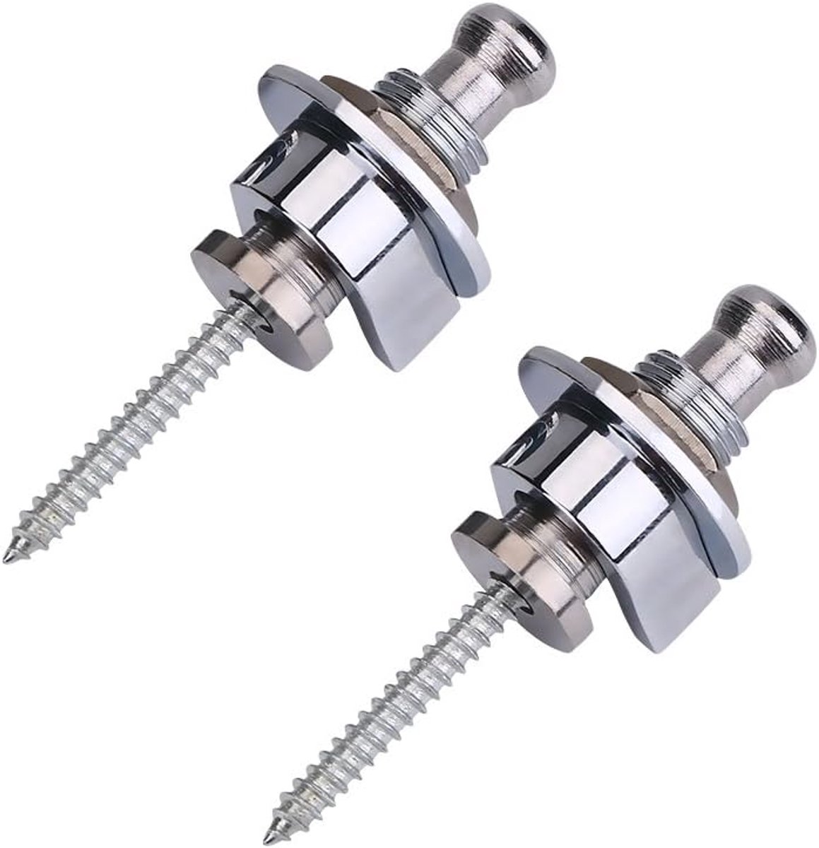 Dilwe 2pcs Guitar Strap Locks, Guitar Strap Buttons Anti-Skid Straplocks Electric Acoustic Guitar Bass Strap Locks - ShopVlot