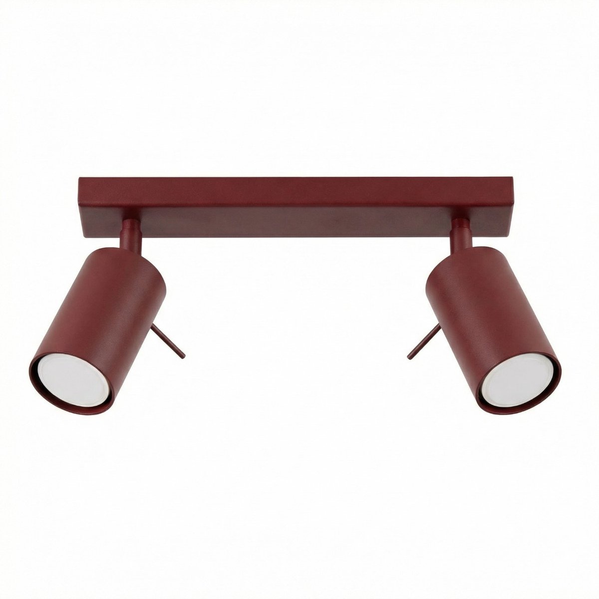 Sollux Lighting Plafondlamp RING - GU10 - bordeaux - staal - 30x6x16cm