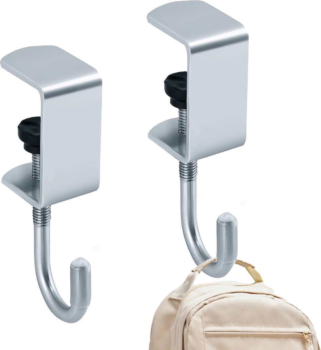 2 Pcs Table Bag Holders, Handbags Holder for Table, Table Hooks, Bag Holder, Pocket Stand, Side Table Attachment - ShopVlot