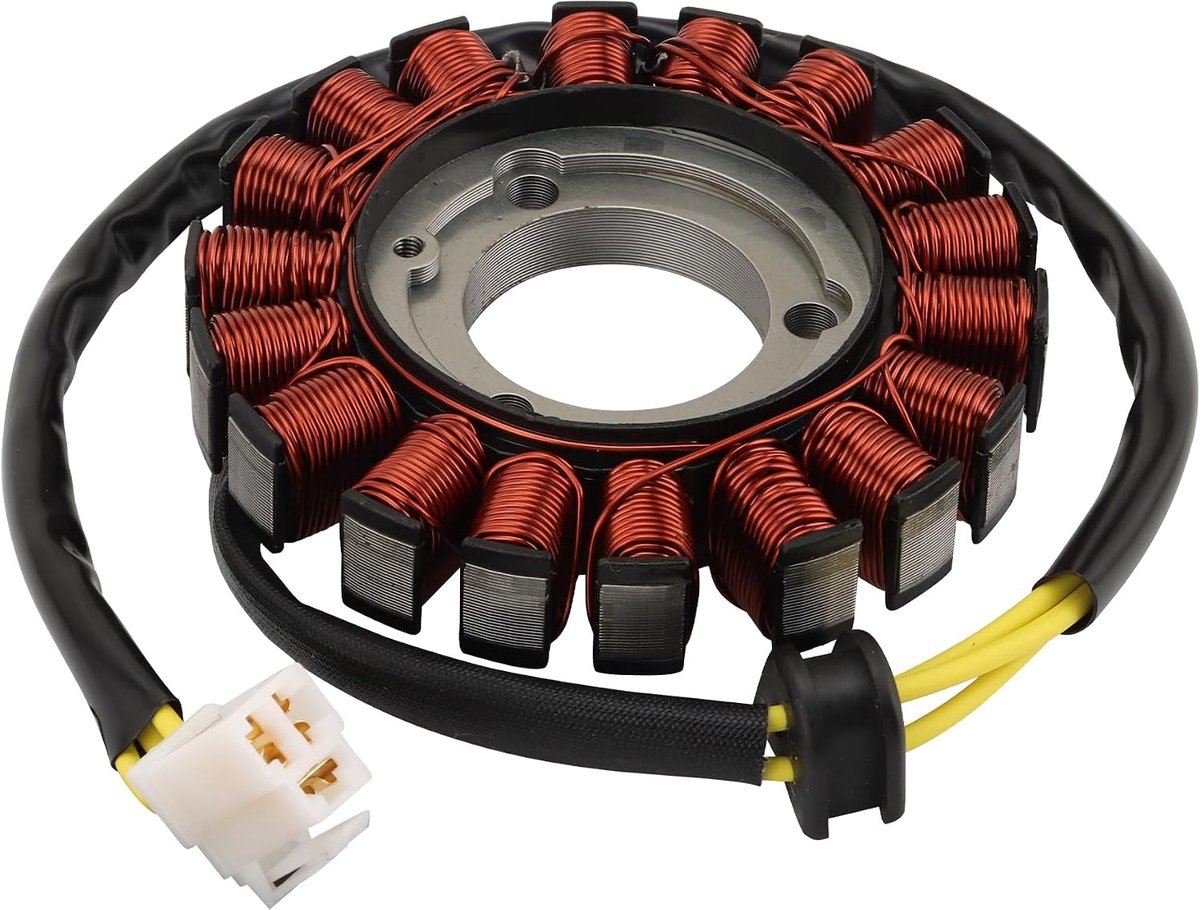 WOOSTAR 18 Coil 3 Wire Stator Magneto Replacement for Suzuki 2001-2003 GSX-R600 GSX-R600Z GSX-R750 2001-2004 GSX-R1000 - ShopVlot
