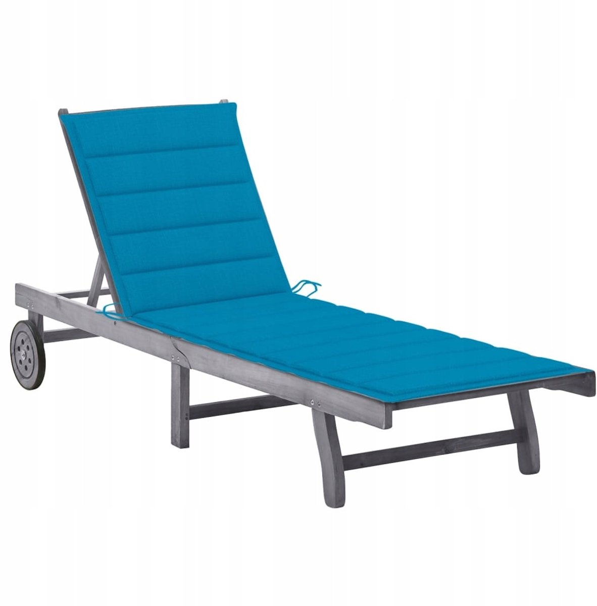 Houten ligstoel met kussen voor tuin, balkon en terras