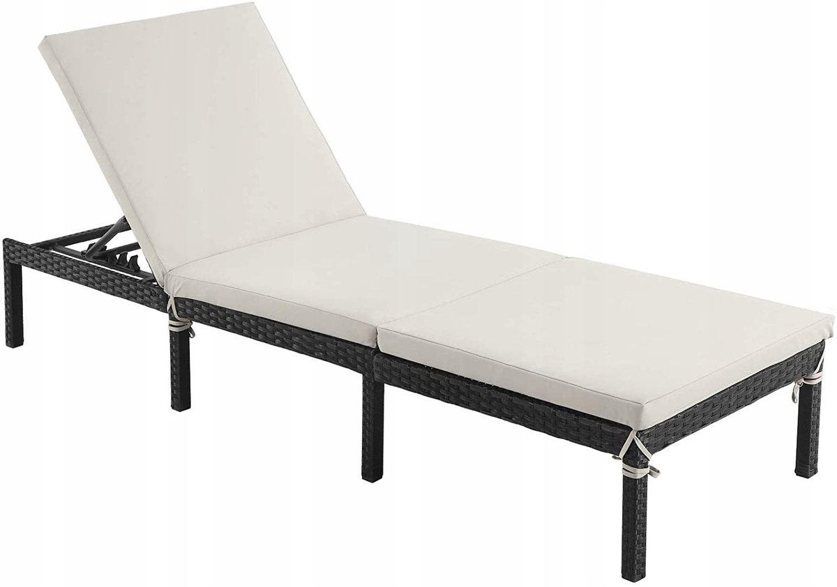 Verstelbare ligstoel voor tuin, terras of balkon - 59x198cm