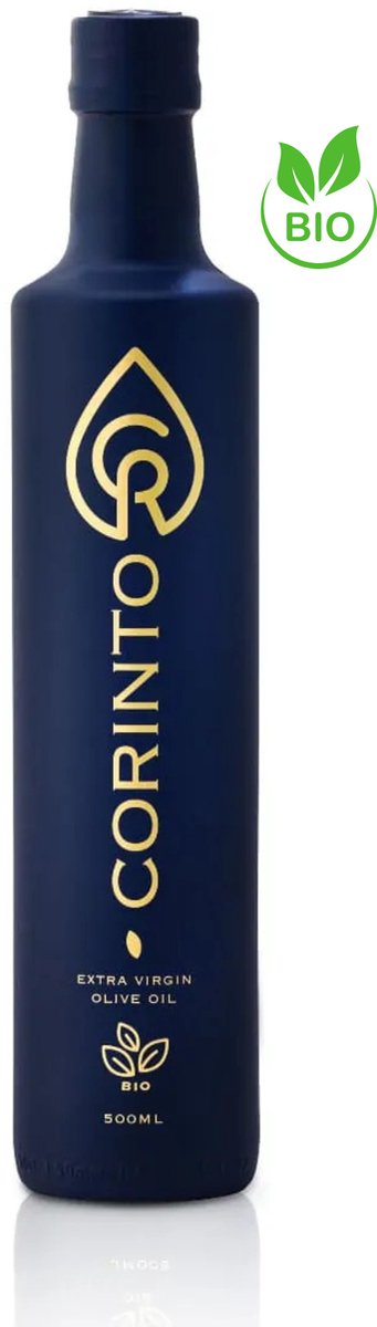 Corinto Bio Extra Vierge Olijfolie – Griekse Biologische Olijfolie – 100% Manaki – Vroeg Geoogst – Hoog Polyfenolen – Medium Fruitig
