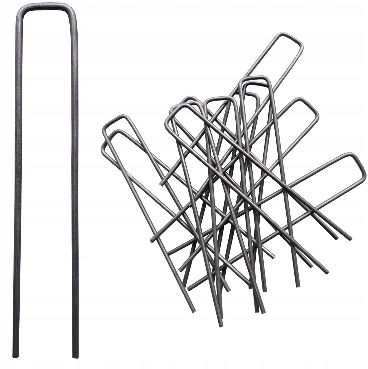 50x Merkloze Metalen U-Haringen 15cm voor Agridoek en Molshazennet