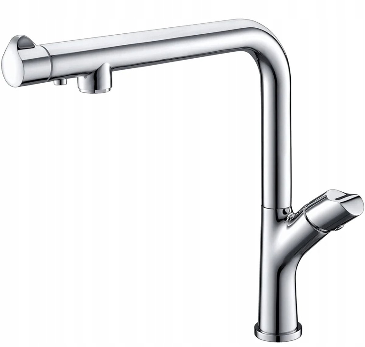Keukenmengkraan met 3 uitgangen voor waterfilter - Libera Chroom