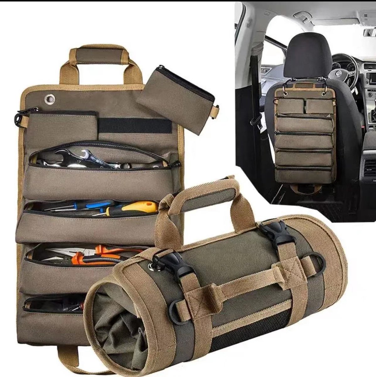 KZQ 32CM Waterproof Tool Bag - Multifunctional Carry Case for Construction Site