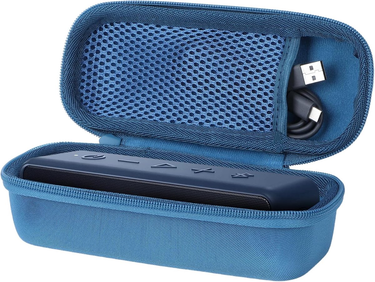 Harde Beschermhoes Compatibel met Anker Soundcore 2/3 Draagbare Luidspreker (Donkerblauw) - ShopVlot