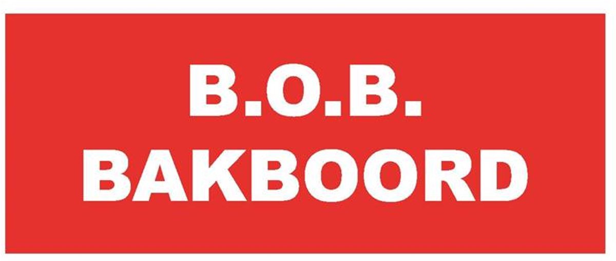 Sticker B.O.B. Bakboord