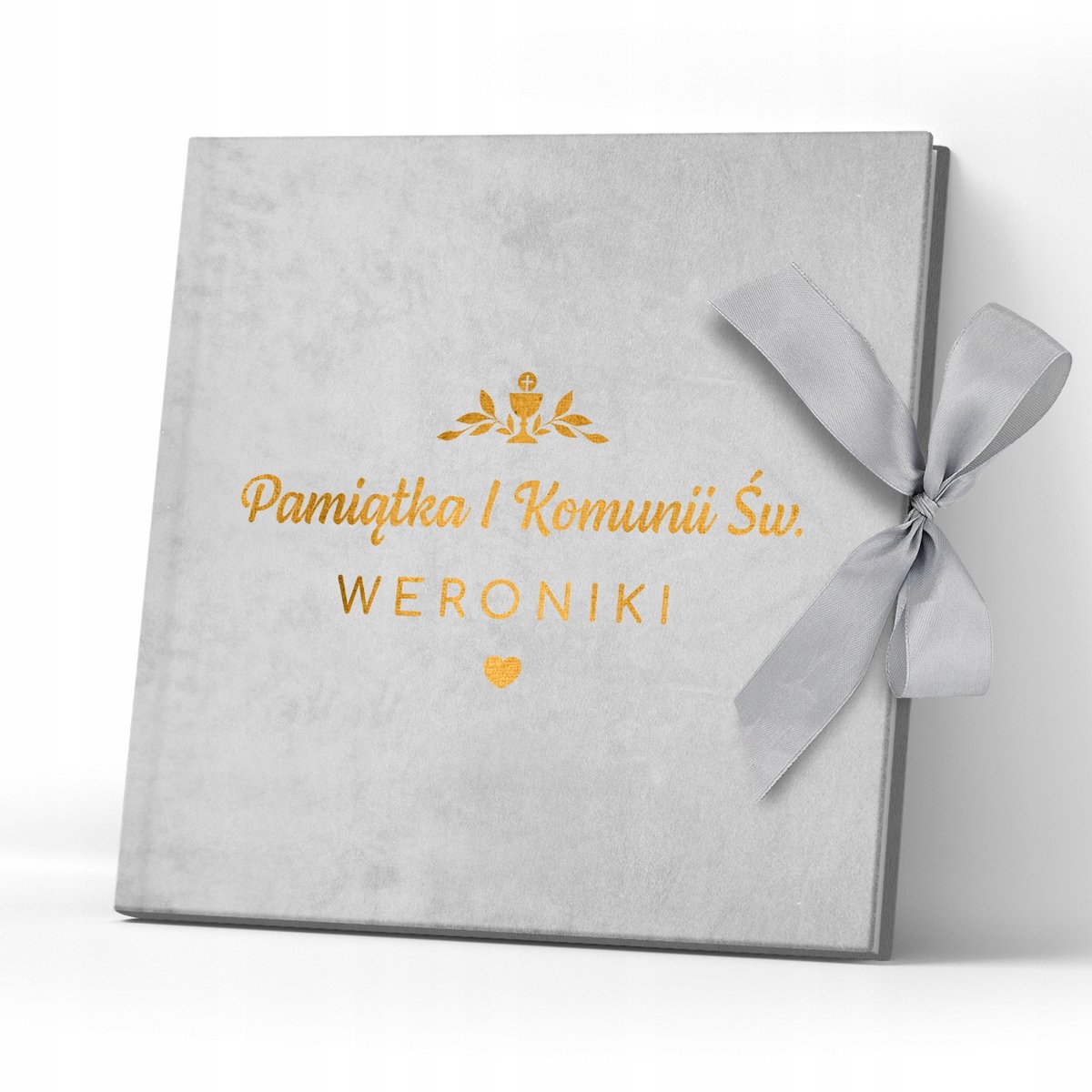 Communie Album met Gravure - Zachte Velours Kaft