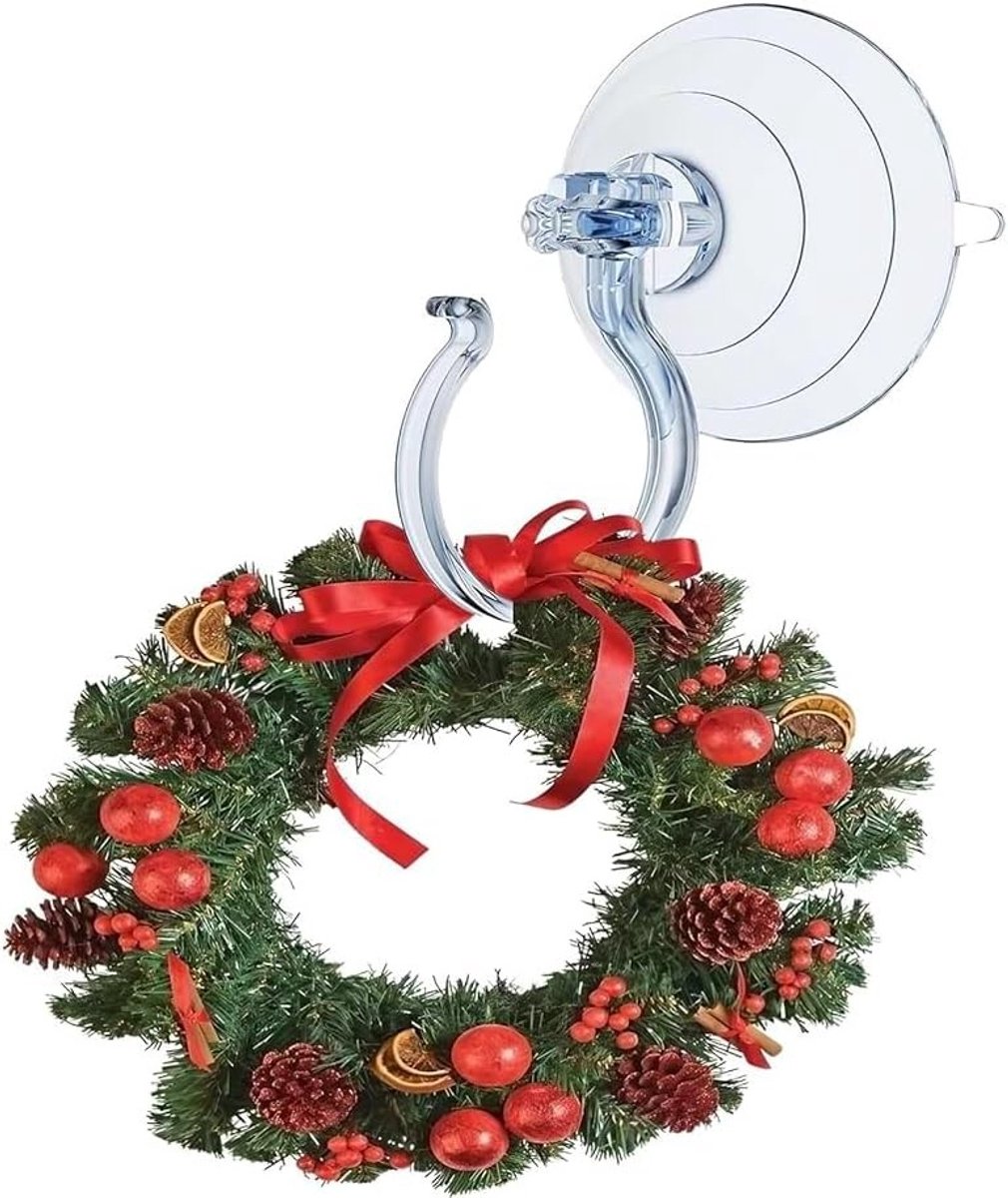 Zuignaphaak - Transparant - - PVC - Voor Kerstdecoratie