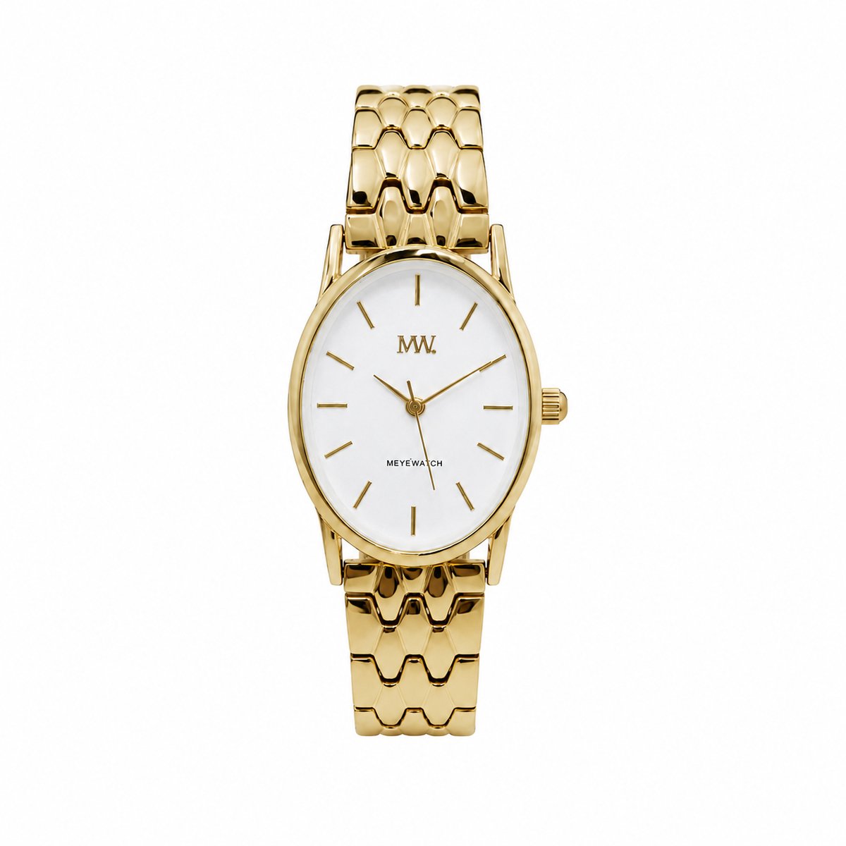 MeyeWatch Oval Honey Horloge Goudkleur