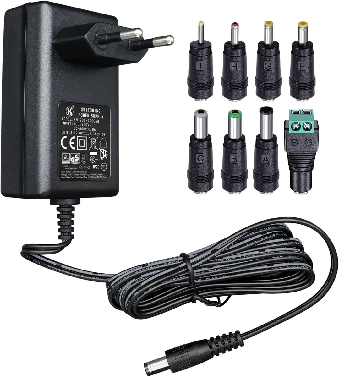 24 V 0.5 A 1.8 m Power Adapter, AC/DC Switch Adapter (Input 100 - ShopVlot