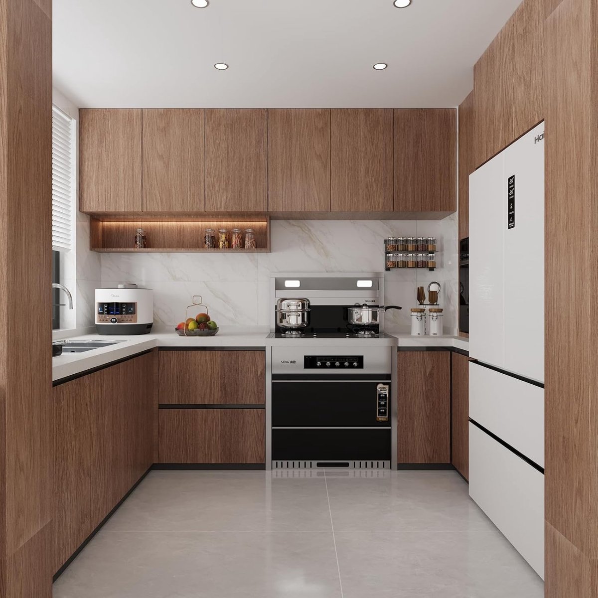 JSEVEM 40cm × 9m brown wood grain wallpaper - ShopVlot