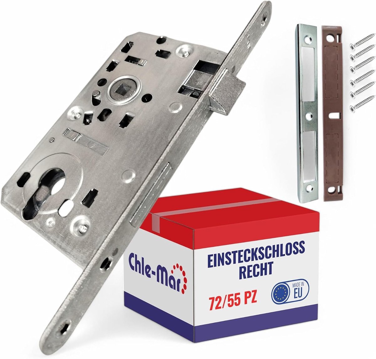 Chle-Mar Mortise lock 72/55 – right + complete assembly kit - ShopVlot