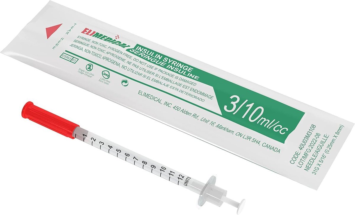 Meetinstrument 1ml 0.25x8mm - Plastic - Box/100 - Voor nauwkeurige metingen - ShopVlot