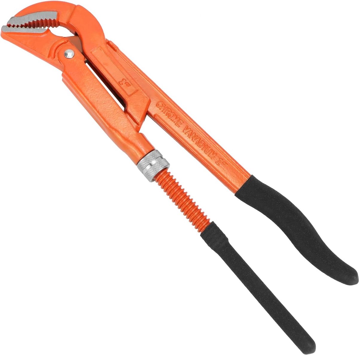 Pijptang 45° hoek - 40 mm/1 inch - S-kop en offset tanden - optimale grip en kracht - ShopVlot