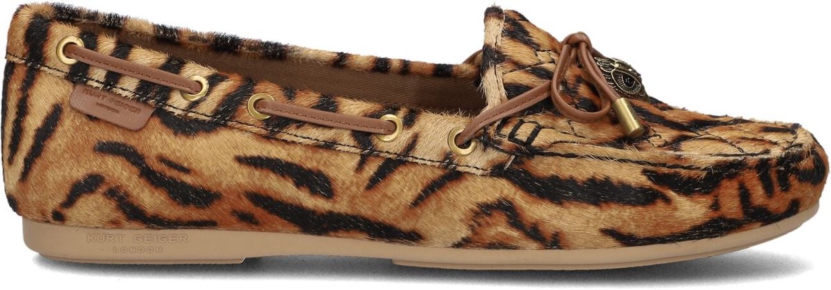 Kurt Geiger London Eagle Moccasin Mocassins Dames - Instappers - Bruin - Maat 40