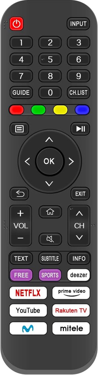AULCMEET EN2AK30H(0011) Replacement Remote Control Compatible with Hisense 4K OLED Smart TV - ShopVlot