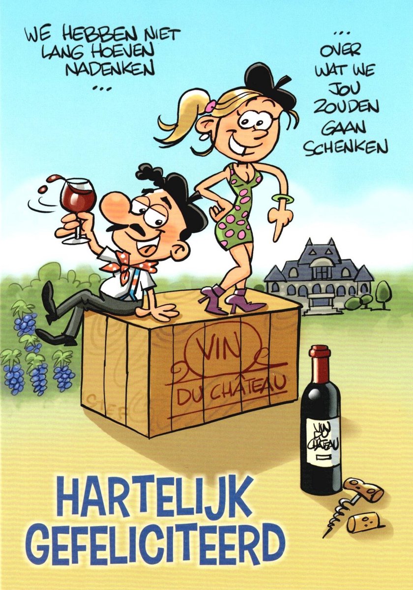 Verjaardagskaart volwassenen | Wenskaart | 10 stuks | Hartelijk gefeliciteerd
