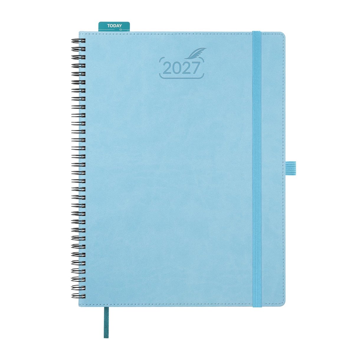 BEZEND-kalender 2027, boekkalender in ringband, ca. A4 (28,5 x 21,5 cm), agenda 2027 (1 week per 2 pagina’s) met - ShopVlot
