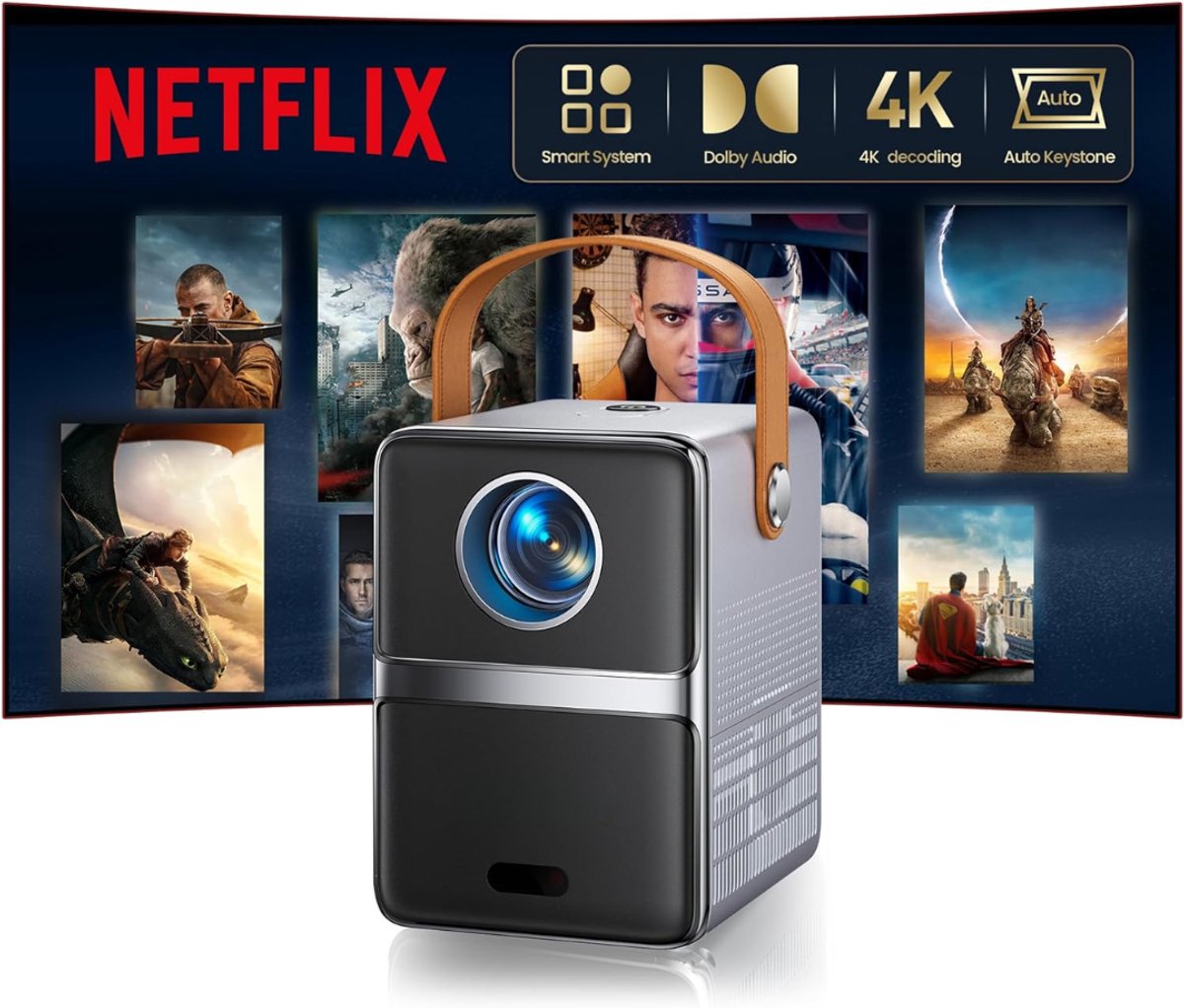 TYR® Mini Beamer - Projector - Beamer - Zilvergrijs - 8cm x 11cm x 18cm