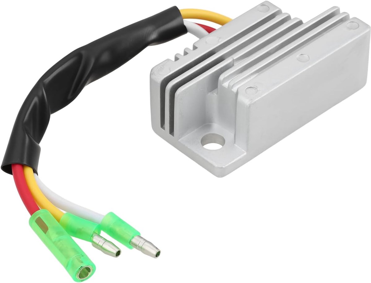 ECSiNG ATV 3 Draad Spanningsregelaar Gelijkrichter 55X-81960-90 Compatibel met Yamaha YFM80 Badger 80 YFM100 Champ - ShopVlot