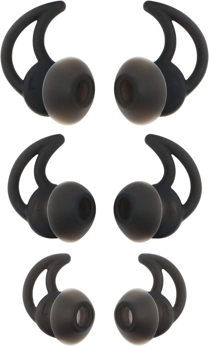 3 Pairs Replacement Earbuds Ear Tips Silicone In Ear Earphone Noise Isolation Ear Tips Compatible with BO-se QC20 - ShopVlot