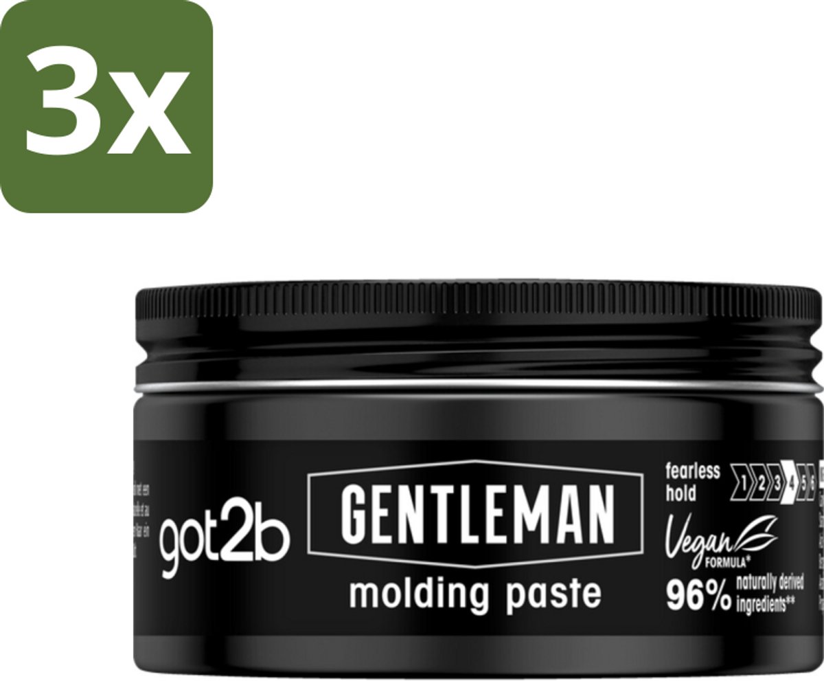 Got2B - Molding Paste - Gentleman - 100 ml - Bulkverpakking - 3 stuks