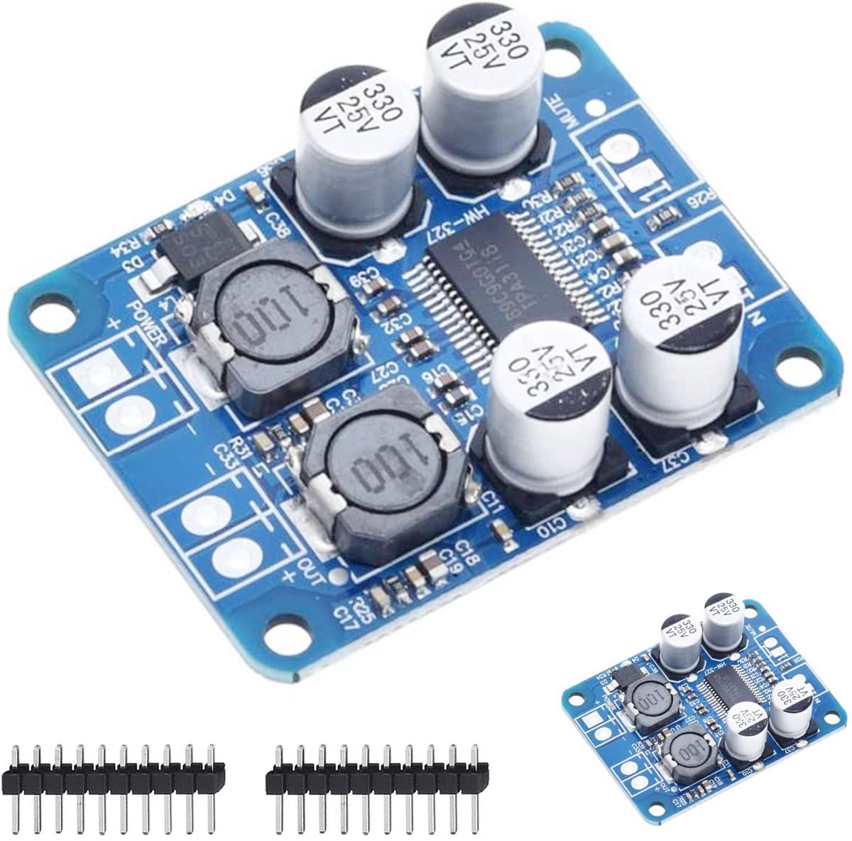 Mono versterker 1x60W - TPA3118 digitale audio module - 20-pin aansluiting - ideaal voor audio systemen - ShopVlot