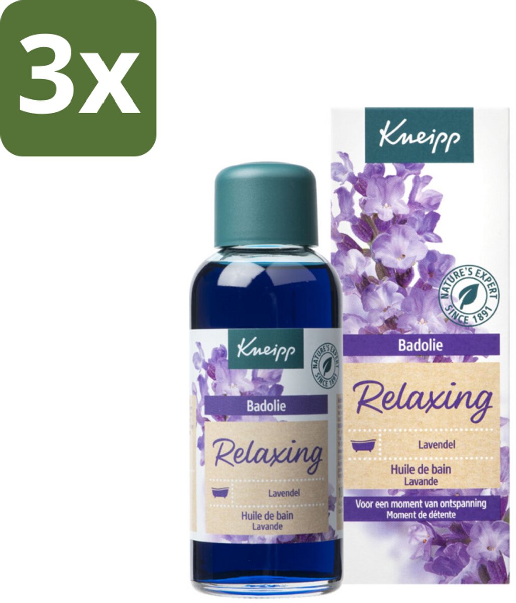 Kneipp - Badolie - Lavendel - Ontspannende geur - 100 ml - Bulkverpakking - 3 stuks