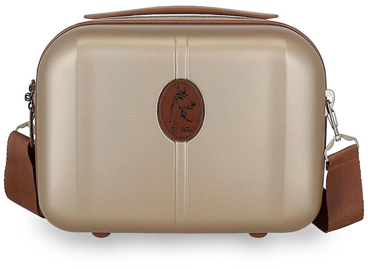 Toilettas aanpasbaar - Beige - Verstelbare make-uptas - Ideaal voor reizen - ShopVlot