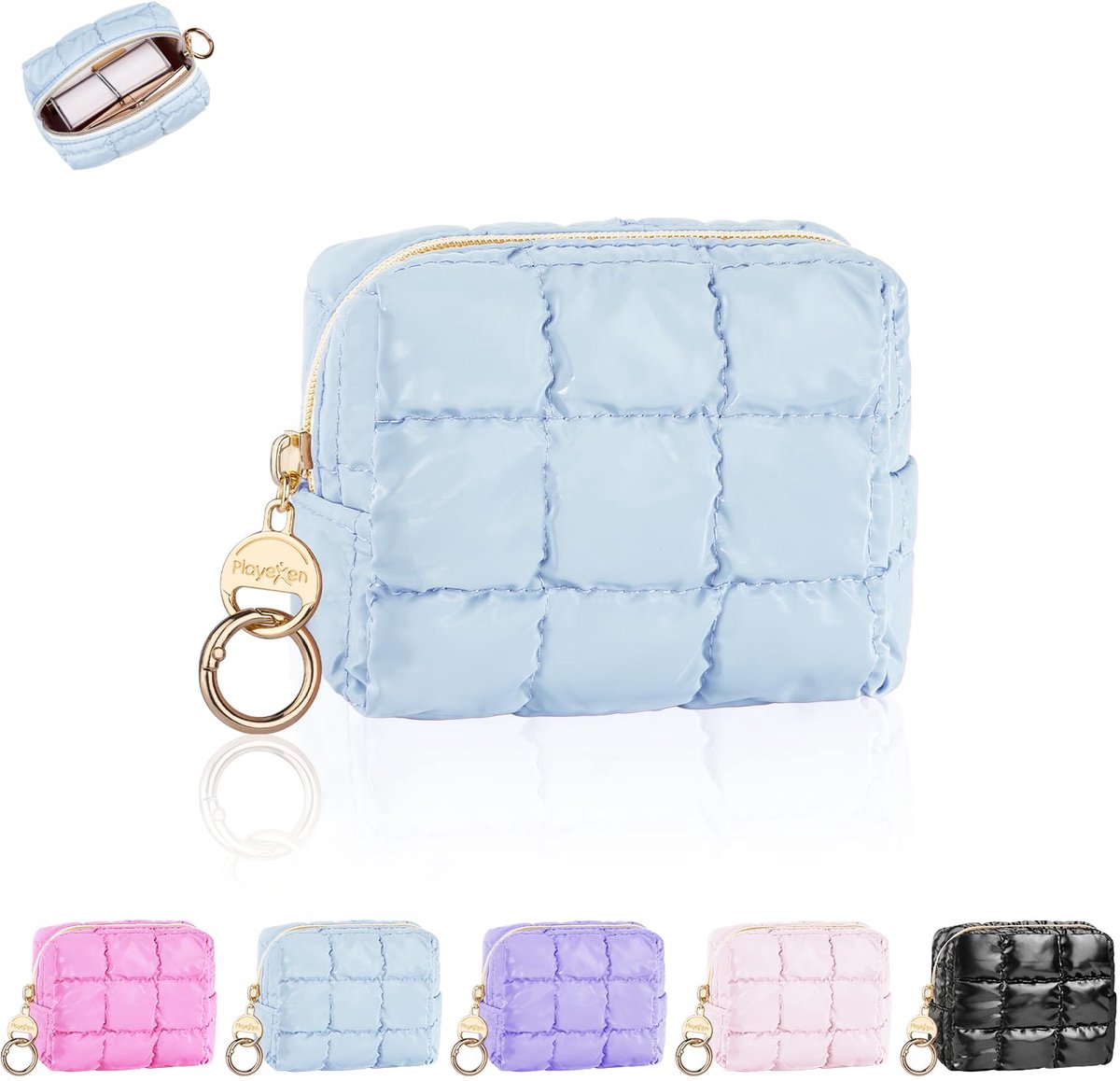 Make-uptas klein - PU-leer met katoen - waterdicht - ideaal voor reizen - ShopVlot