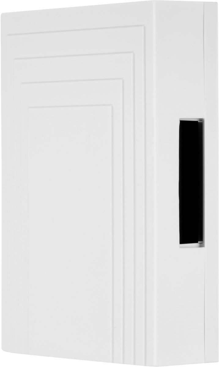 Famanu – Elektronische deurbel met dubbele geluid gong, 6 V DC, 8 V AC 1 A, tot 80 dB, wit