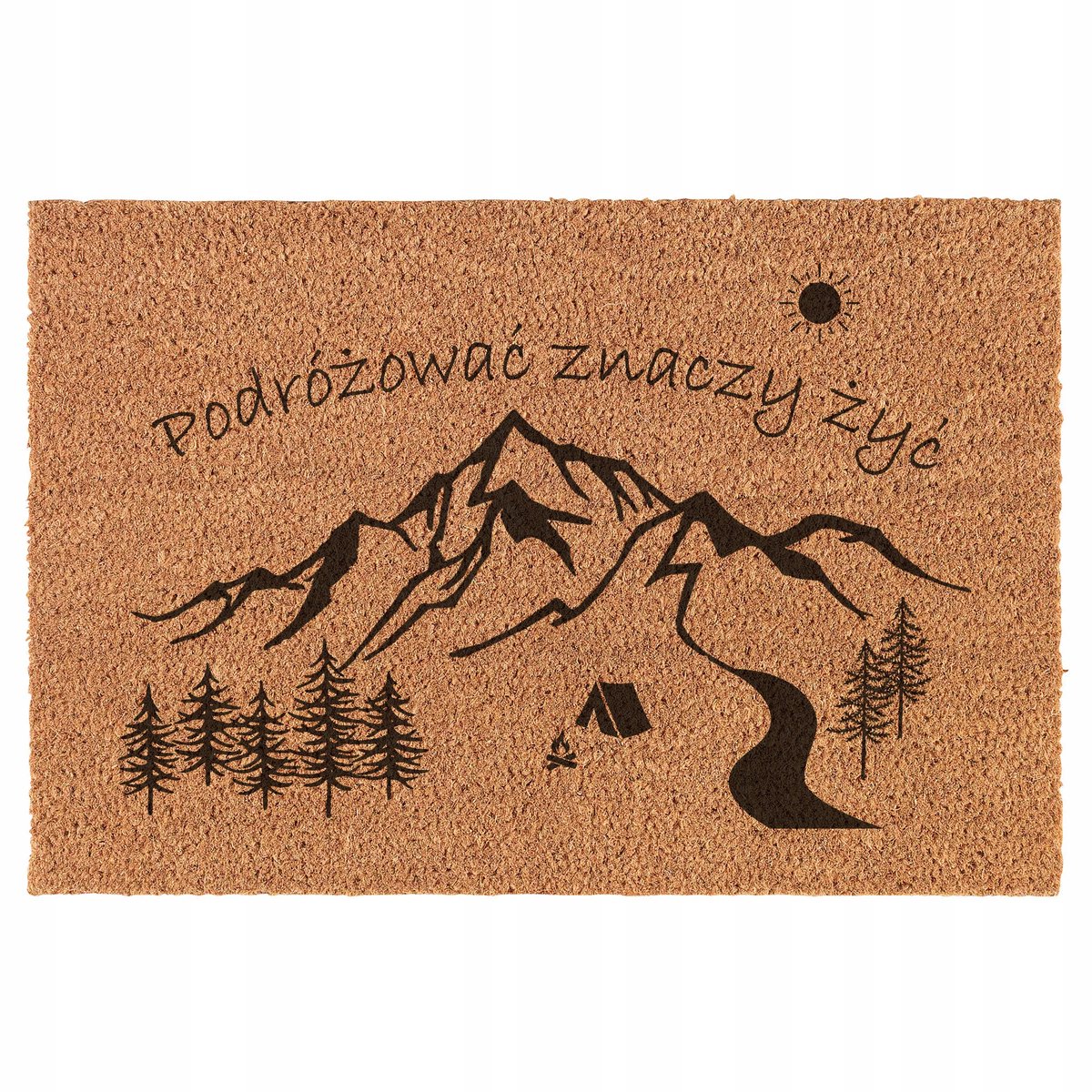 Deurmat Kokosvezel Antislip - 60x40 cm - Voor Binnen