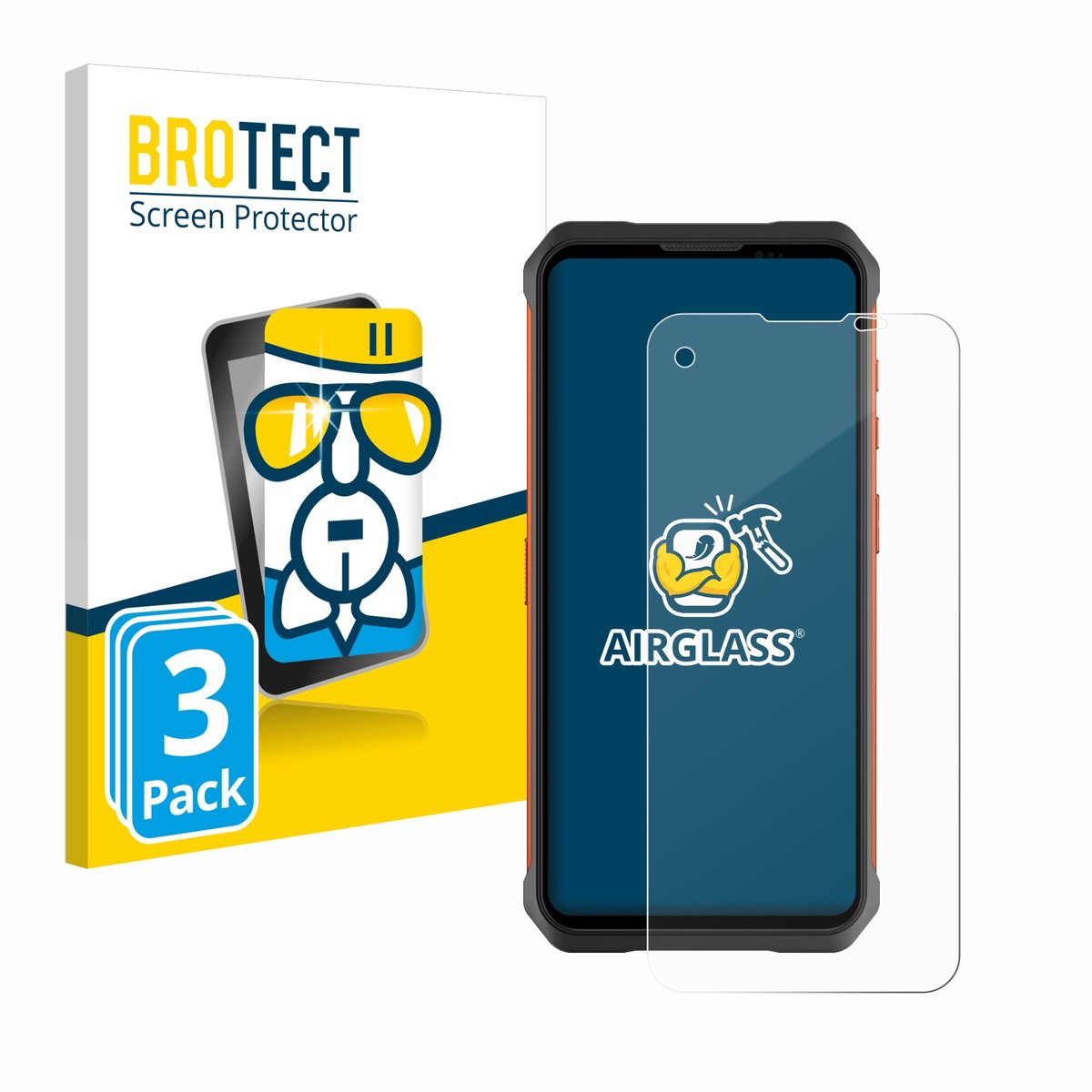 Screenprotector 3 Stuks voor Doogee V10 Beschermglas transparant