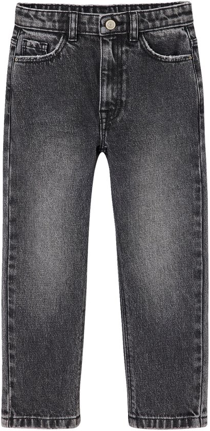 Mom jeans voor meisjes denimgrijs
