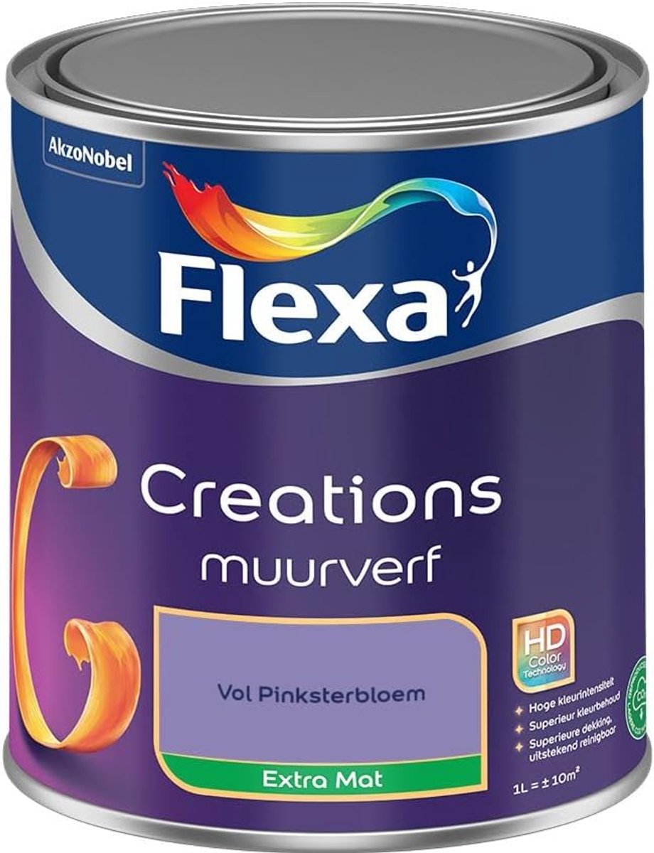 Muurverf extra mat - Full of Pentecostal - Hoge kleurintensiteit - Optimale dekking - ShopVlot