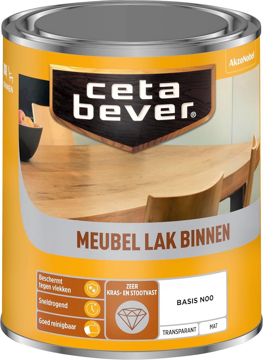 Meubellak 750 ml - Transparant Mat Grijs - Kras- en stootvast - Sneldrogend - ShopVlot