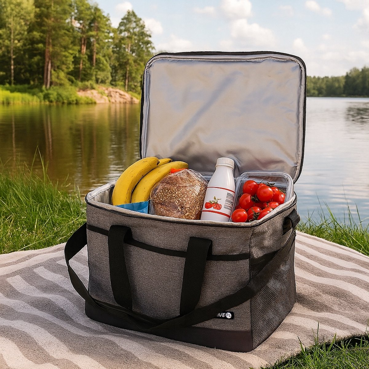 Grote Thermotas 26,5L voor Boodschappen & Picknick - Isolatietas