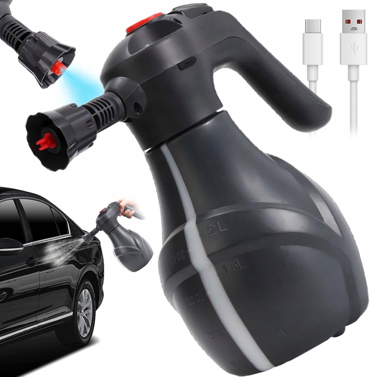 Elektrische Schuimspuit 2L voor Auto en Thuis - Merkloos