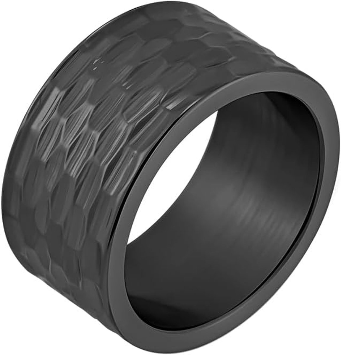 HIJONES Stainless Steel Wedding Rings 12mm Thumb Ring Comfort Fit - ShopVlot
