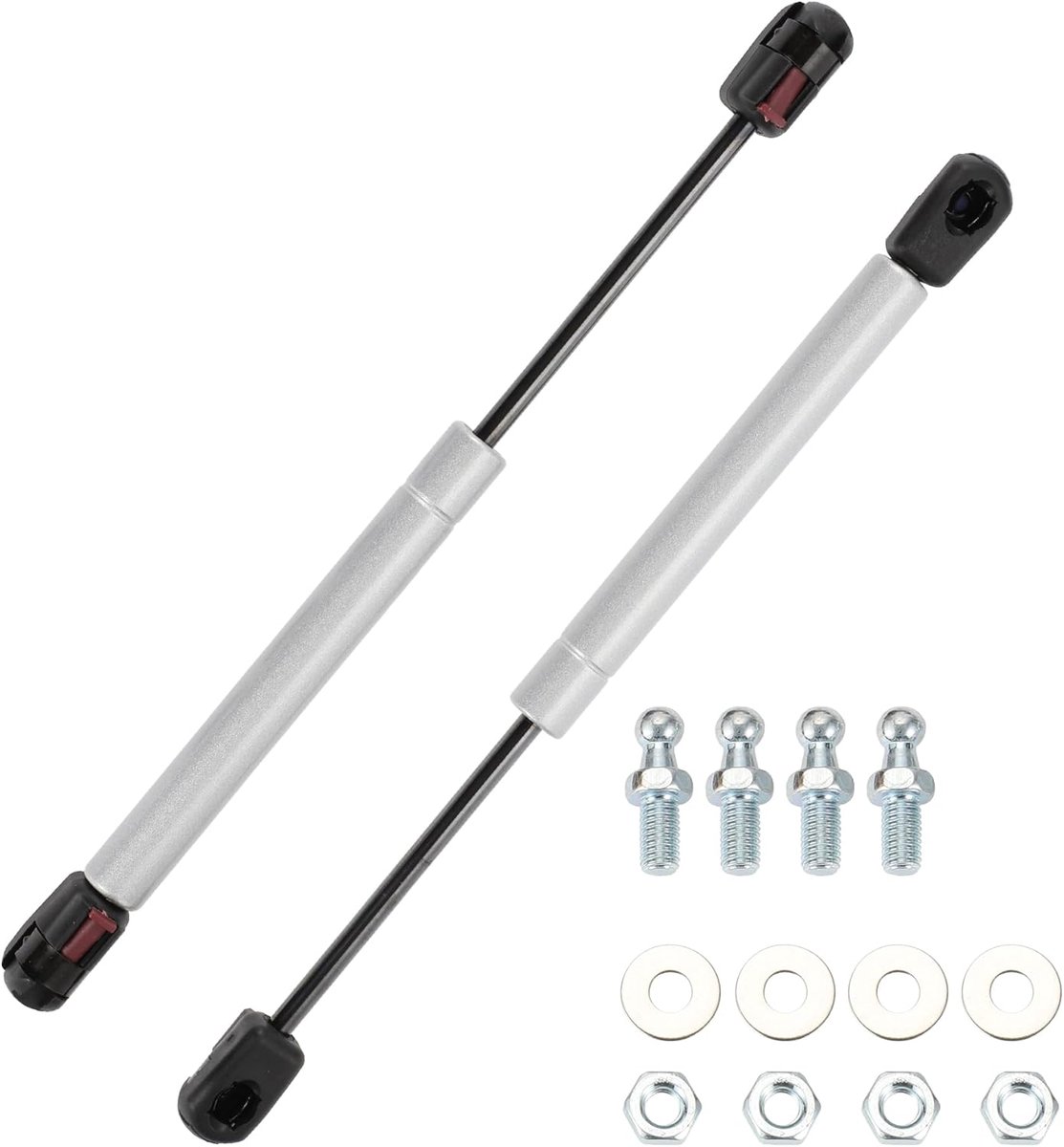 Motoforti Universele Hefsteunen Raam Deksel Gereedschapskist Gasveren 10inch/254mm 10lb/45N/4.5kg Zilverkleurig 2 Set - ShopVlot