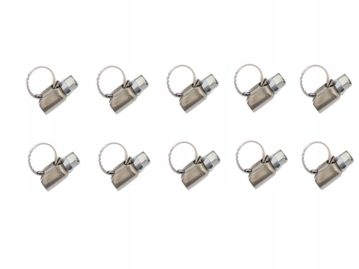 Roestvrijstalen Slangklemmen 8-12mm, Breedte 9mm (10 Stuks)