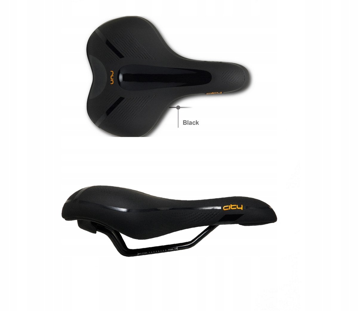 DDK City Trekking Fietszadel D2265 Zwart - Comfortabel & Duurzaam