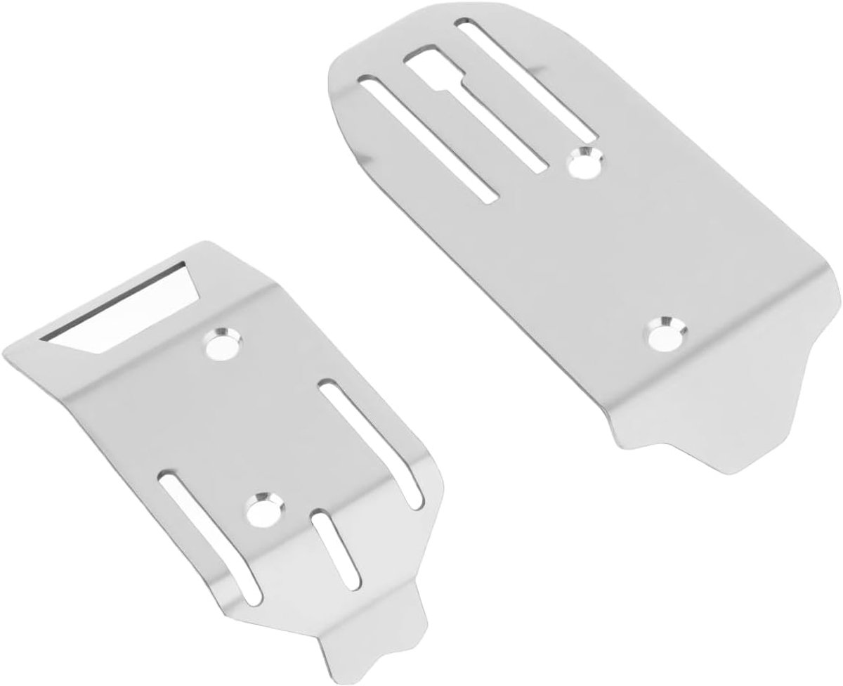 Chassisbeschermplaten 2 delig - RVS - Voor Arrma 1/18 Typhon Grom - Beschermt tegen krassen en stoten - ShopVlot