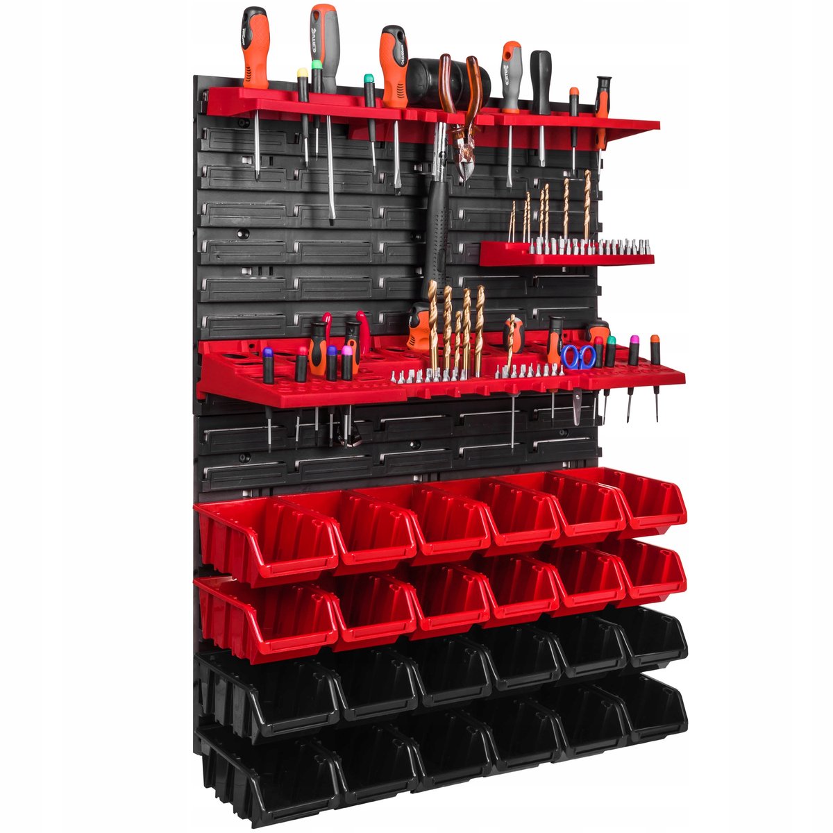 Gereedschapsbord 58x78 cm met 20 bakjes - Werkplaats & Garage