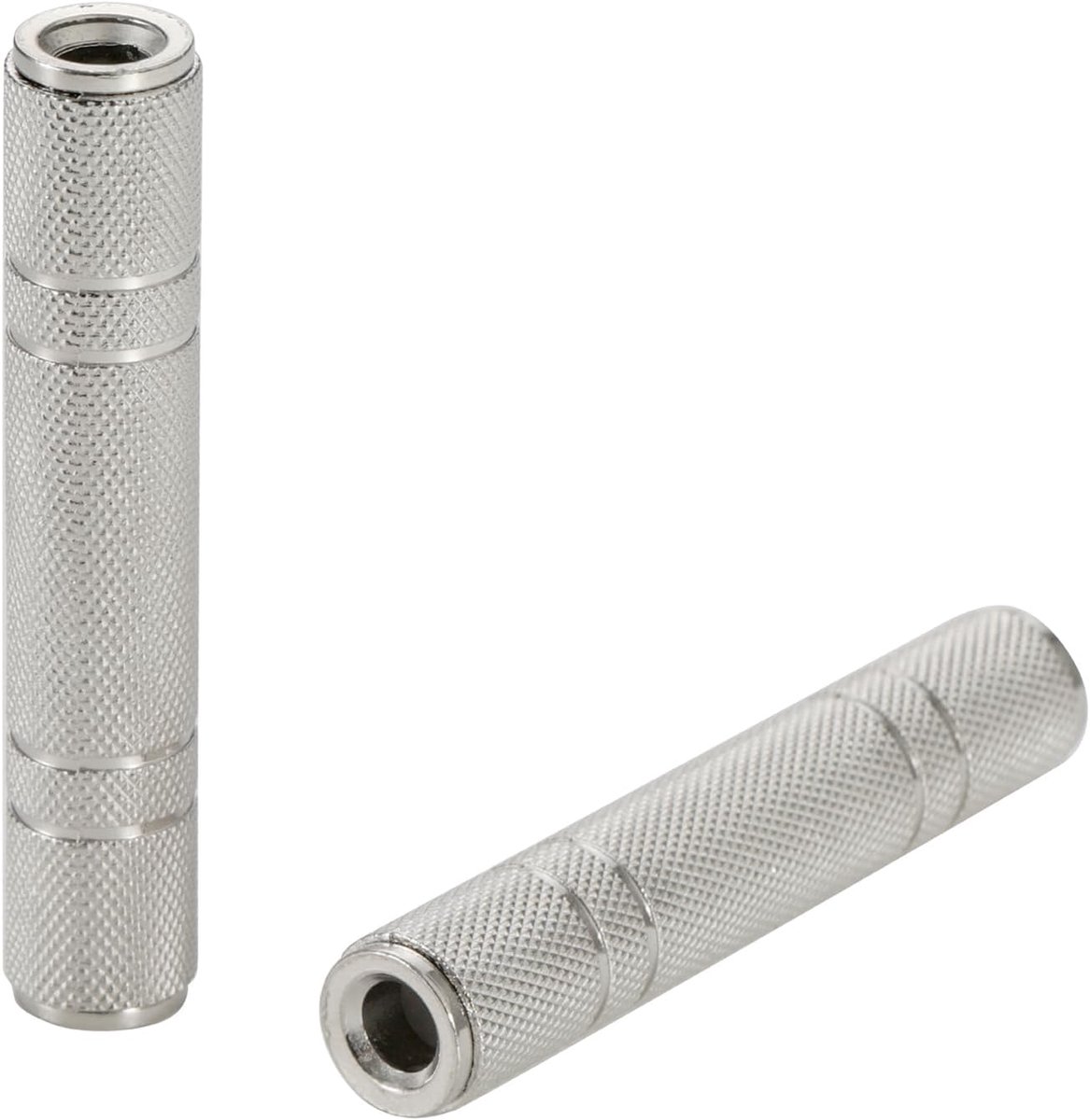 6.35mm TRS/TS female to female coupler - metalen behuizing - betrouwbare audio-overdracht - ShopVlot