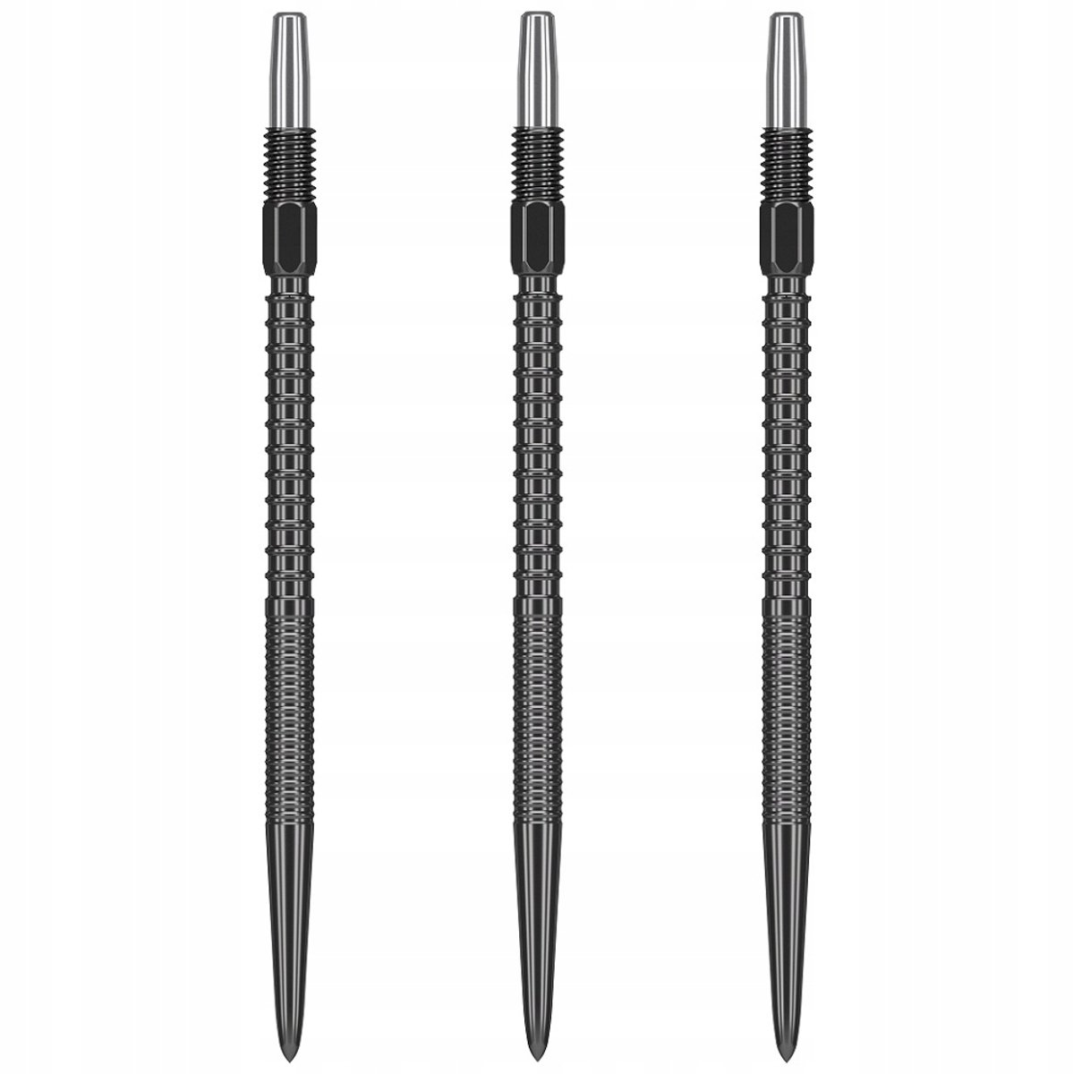 Merkloze Dartpunten Zwart 40mm - 3 stuks