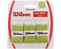 Wilson Pro Soft Overgrip 3 st. Lime - Grip - Multi